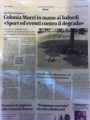 Colonia Murri in mano ai balordi