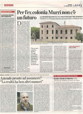 Commissione disertata dalla maggioranza (ex colonia Murri)