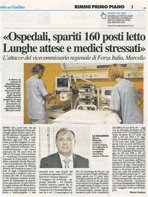 Ospedali, spariti 160 posti letto Lunghe attese e medici stressati