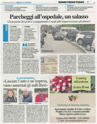 Parcheggi all'ospedale, un salasso